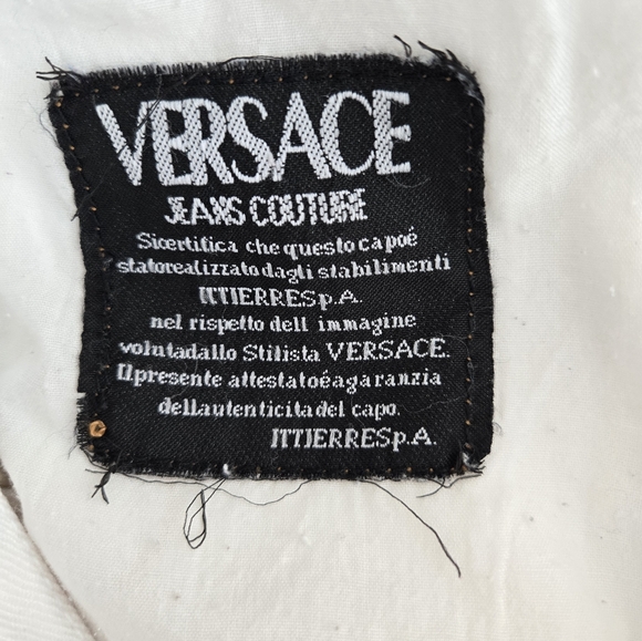 White VERSACE denim pants - Picture 5 of 8